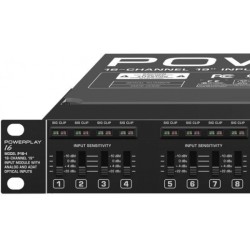 BEHRINGER P16I POWERPLAY MODULO INGRESSO 16 CANALI ANALOGICI 2X8 OTTICI/ADAT 16X P16M ETHERNET CAT5 RJ45
