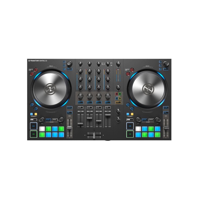 NATIVE INSTRUMENTS TRAKTOR KONTROL S3 CONTROLLER DJ MIDI 4 CANALI