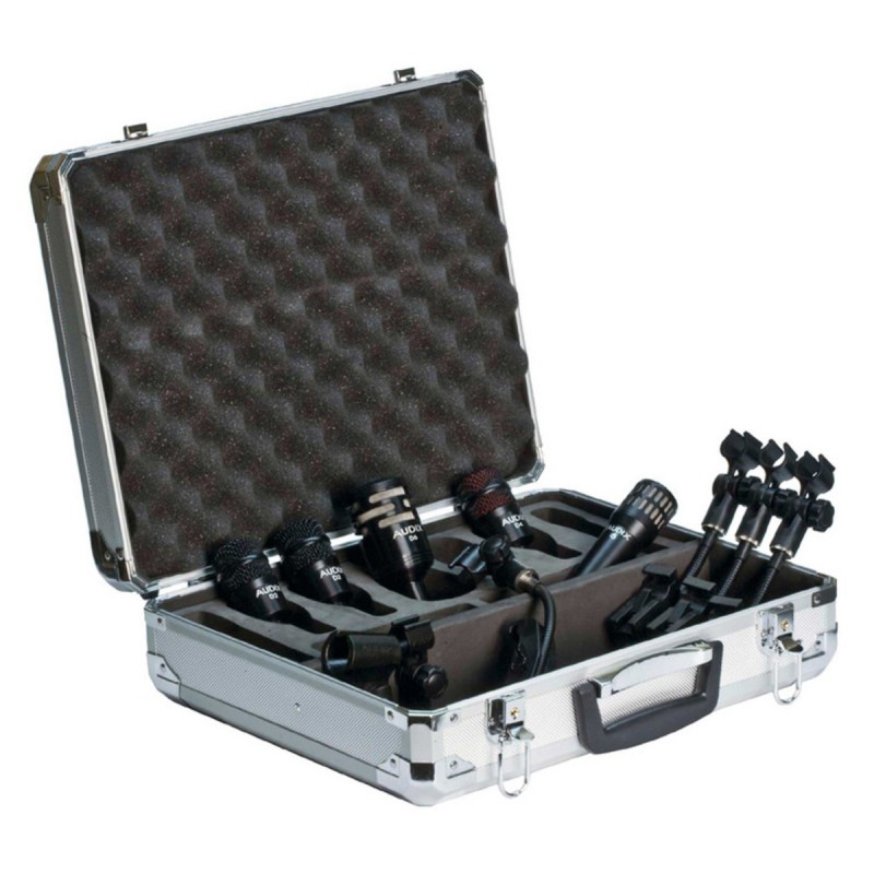 AUDIX DP5-A DRUMSET KIT DI 5 MICROFONI PER BATTERIA + CLAMP + VALIGIA IN ALLUMINIO