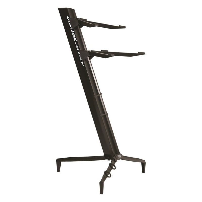 QUIKLOK SL913 BK SUPPORTO PER TASTIERE 76 TASTI A 2 LIVELLI IN ALLUMINIO NERO METALLIZZATO