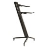 QUIKLOK SL913 BK SUPPORTO PER TASTIERE 76 TASTI A 2 LIVELLI IN ALLUMINIO NERO METALLIZZATO
