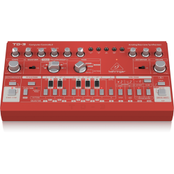 BEHRINGER TD-3 RD RED SINTETIZZATORE ANALOGICO DI BASSI CON STEP SEQUENCER ARPEGGIATORE E FILTRO RISONANTE