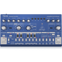 BEHRINGER TD-3 BU BLUE SINTETIZZATORE ANALOGICO DI BASSI CON STEP SEQUENCER ARPEGGIATORE E FILTRO RISONANTE