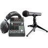 BEHRINGER PODCASTUDIO 2 USB SISTEMA PODCAST MIXER XENYX 302 + CUFFIE + MICROFONO + SUPPORTO DA TAVOLO