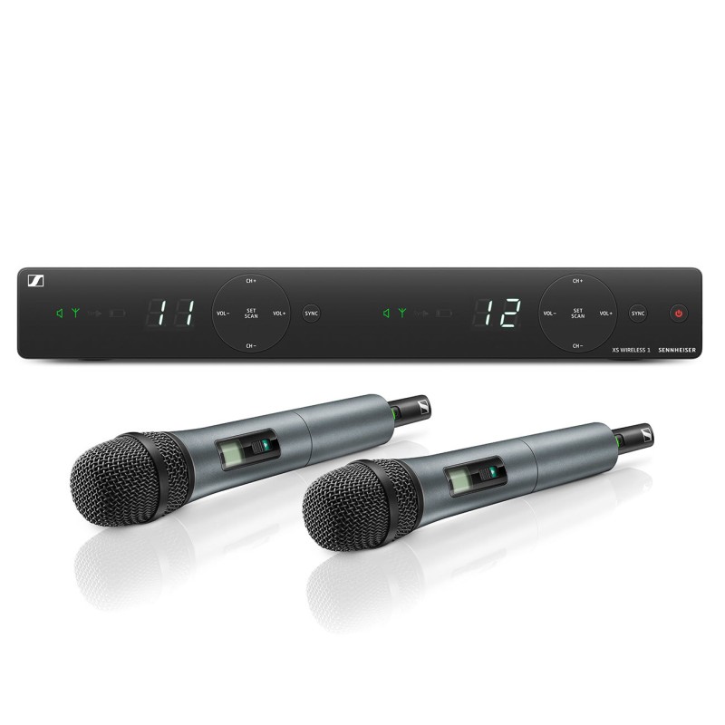 SENNHEISER XSW 1 825 B DUAL VOCAL SET MICROFONI + RICEVITORE SISTEMA WIRELESS BANDA B