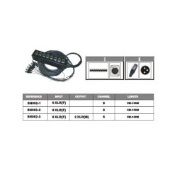 EXTREME SB8I15 STAGEBOX 8 IN 15 MT. STAGEBOX DA PALCO CON 8 INGRESSI XLR FEMMINA / 8 CONNETTORI XLR MASCHIO