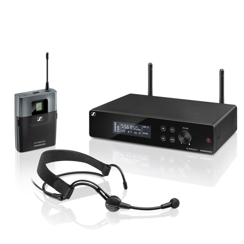 SENNHEISER XSW 2-ME3-B SISTEMA WIRELESS HEADSET ARCHETTO PER VOCE E CANTO UHF  614- 638 MHz