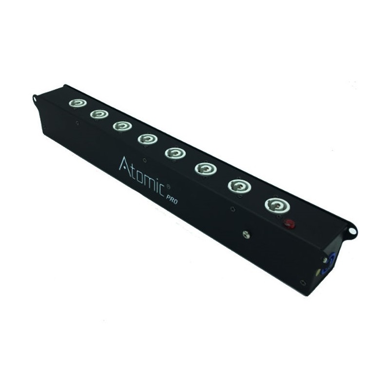 ATOMIC4DJ PD20 DISTRIBUTORE POWERBOX 1 INGRESSO POWERCON 240V + 9 USCITE POWERCON 240V CHASSIS IN METALLO