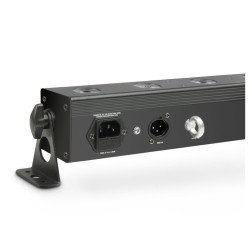CAMEO TRIBAR 200 IR BARRA A 12 LED TRICOLORE DA 3 W IN ALLOGGIAMENTO NERO CON TELECOMANDO IR