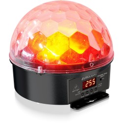 BEHRINGER DIAMOND DOME DD610 EFFETTO LUCE LED CRYSTAL MAGIC BALL MEZZA SFERA RGBWAUV 6IN1 12W
