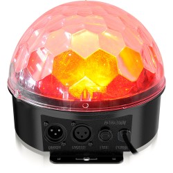 BEHRINGER DIAMOND DOME DD610 EFFETTO LUCE LED CRYSTAL MAGIC BALL MEZZA SFERA RGBWAUV 6IN1 12W
