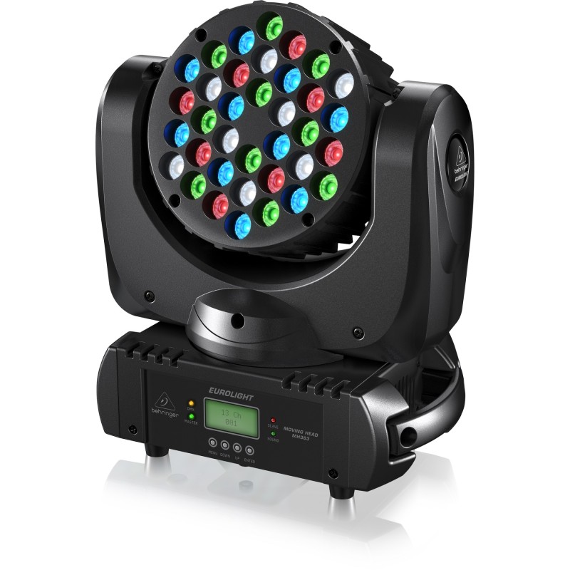 BEHRINGER TESTA MOBILE MH363 36 LED CREE RGBW DA 3 WATT DMX SOUND STROBO