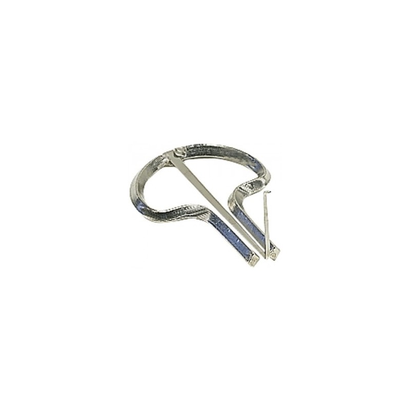 GEWA 844900 SCACCIAPENSIERI COMPATTO E FACILE DA SUONARE FINITURA OPACA ARGENTATA 56 MM