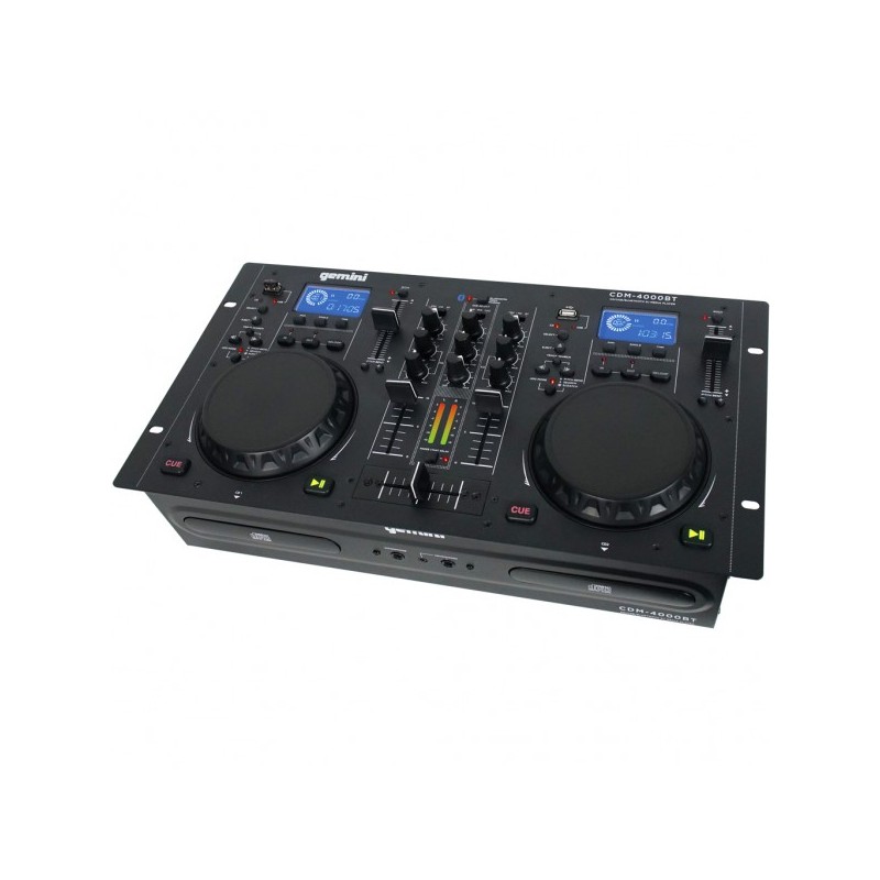 GEMINI CDM4000 BT CONTROLLER LETTORE MULTIMEDIALE CD USB MP3 BLUETOOTH PER DJ