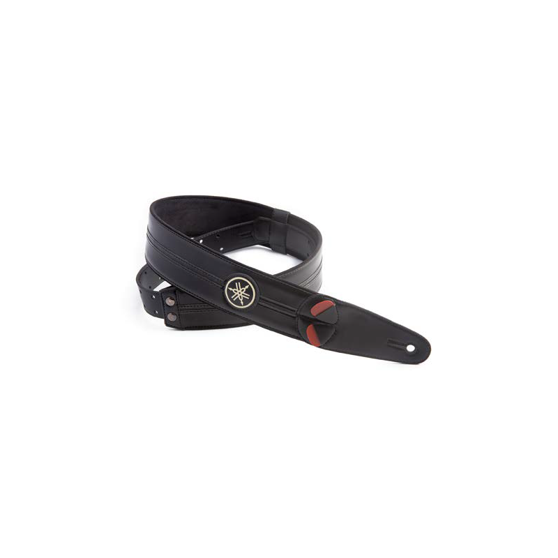 YAMAHA RACE BLACK TRACOLLA IN PELLE COLORE NERO PER CHITARRA E BASSO