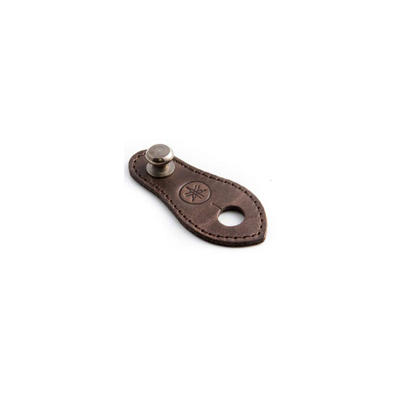 YAMAHA END PIN STRAP LINK ADATTATORE BLOCCA CAVO PER TRACOLLA IN PELLE MARRONE