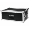 ROADINGER RK4HU FLIGHT CASE PROFESSIONALE PER 4 UNITA' RACK MEZZO PROFONDO IN LEGNO E ALLUMINIO