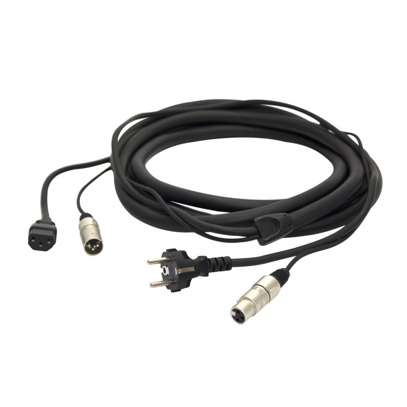 PROEL PH080LU10 CAVO PHONO RETE ALIMENTAZIONE E SEGNALE SCHERMATO LUNGHEZZA 10 METRI