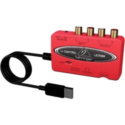 BEHRINGER UCA222 U-CONTROL INTERFACCIA AUDIO USB ROSSA 48KHZ + USCITA OTTICA S/PDIF + SOFTWARE