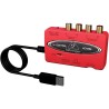BEHRINGER UCA222 U-CONTROL INTERFACCIA AUDIO USB ROSSA 48KHZ + USCITA OTTICA S/PDIF + SOFTWARE