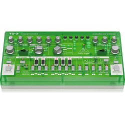 BEHRINGER TD-3 LM VERDE SINTETIZZATORE ANALOGICO DI BASSI CON STEP SEQUENCER ARPEGGIATORE E FILTRO RISONANTE
