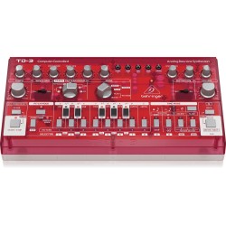 BEHRINGER TD-3 SB ROSSO SINTETIZZATORE ANALOGICO DI BASSI CON STEP SEQUENCER ARPEGGIATORE E FILTRO RISONANTE