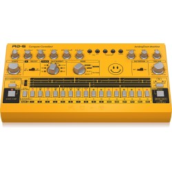 BEHRINGER RD-6 AM SMILEY RHYTHM DESIGNER AMBRA DRUM MACHINE GIALLA