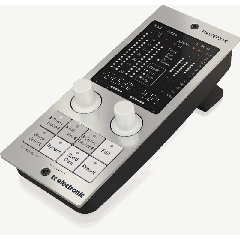 TC ELECTRONIC MASTER X HD NATIVE / MASTER X HD-DT CONTROLLER PLUG-IN ESPANSORE COMPRESSORE E LIMITER CON SUPERFICIE DI CONTROLLO
