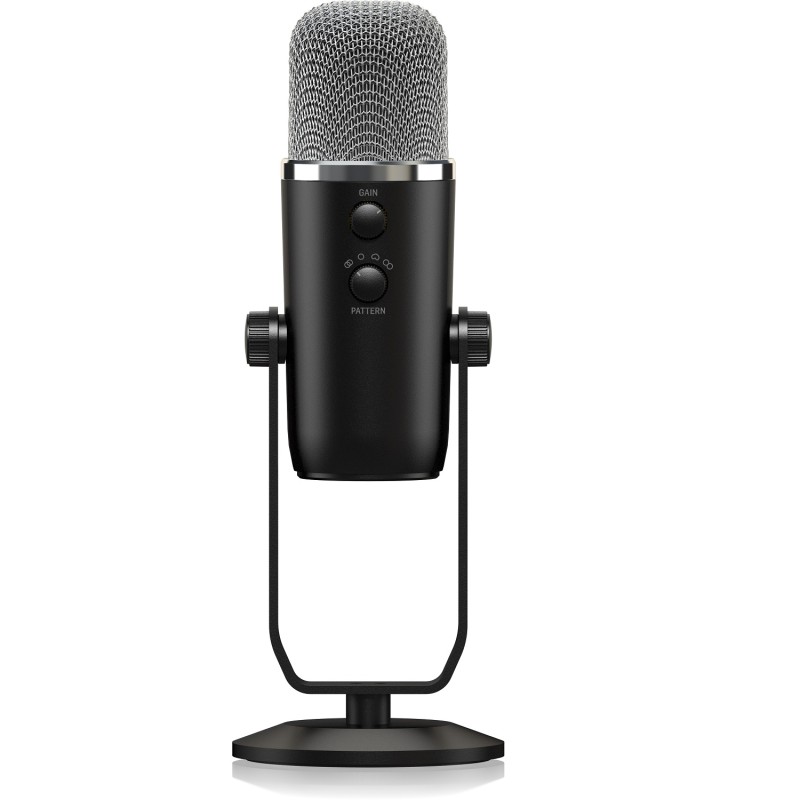 BEHRINGER BIGFOOT MICROFONO DA STUDIO USB CON 4 PATTERN CONTROLLO CUFFIA VOLUME MUTE