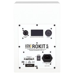 KRK RP5-G4W ROKIT MONITOR DA STUDIO 55 WATT BIAMPLIFICATO WOOFER 5" BIANCO + DSP ROOM TUNING TRAMITE APP