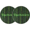 TECHNICS SLIPMATS TAPPETINI GIRADISCHI LOGO MATRIX COPPIA TAPPETINI
