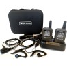 MIDLAND 777 PRO COPPIA WALKIE TALKIE BUNDLE AURICOLARI BATTERIE CARICABATTERIE ALIMENTATORE CAVO USB CUSTODIA