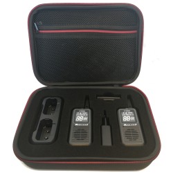 MIDLAND 777 PRO COPPIA WALKIE TALKIE BUNDLE AURICOLARI BATTERIE CARICABATTERIE ALIMENTATORE CAVO USB CUSTODIA