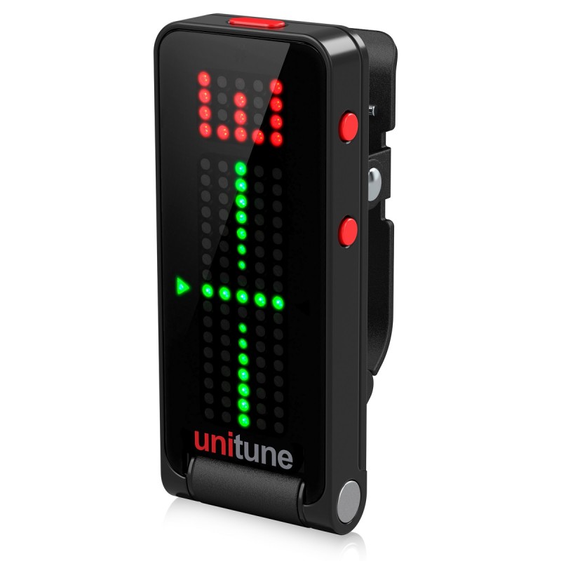 TC ELECTRONIC UNITUNE CLIP NOIR ACCORDATORE STROBO CROMATICO NERO