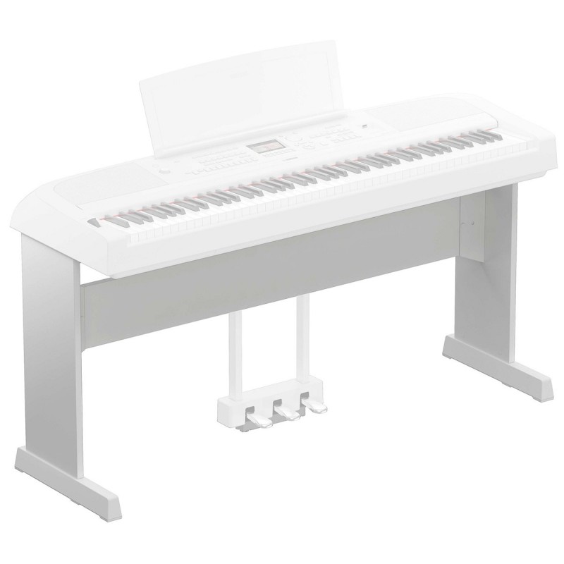 YAMAHA L300WH SUPPORTO MOBILE LEGNO STAND GAMBE PIANOFORTE DGX670 BIANCO