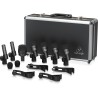 BEHRINGER BC1200 KIT DI 7 MICROFONI PER BATTERIA CLAMPS E CUSTODIA IN ALLUMINIO
