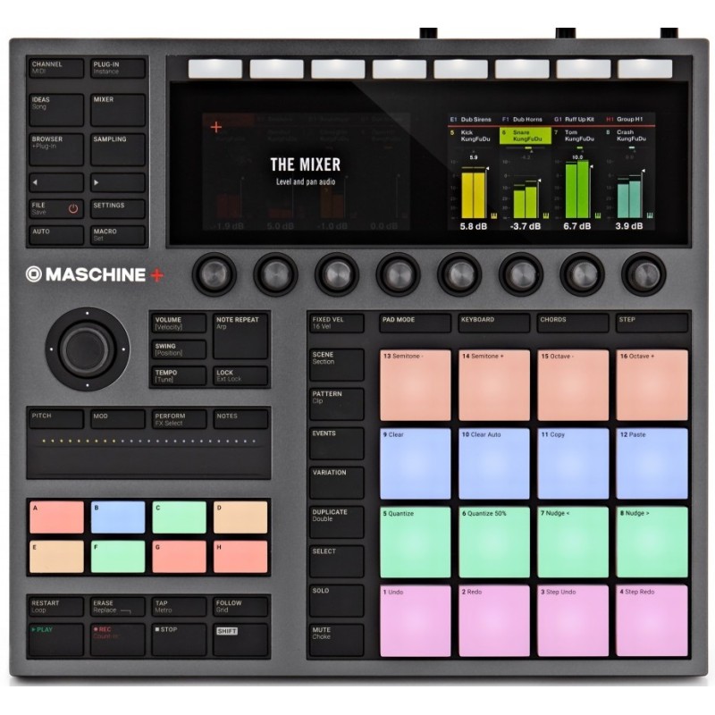 NATIVE INSTRUMENTS MASCHINE+ PLUS GROOVE BOX SAMPLER DRUM MACHINE E SINTETIZZATORE