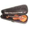 OLVEIRA VV150 VIOLINO 3/4 TOP ABETE MASSELLO FONDO ACERO MASSELLO LEGNO GIUGGIOLO PIOLI MENTONIERA CORDIERA + CUSTODIA + ARCHETT
