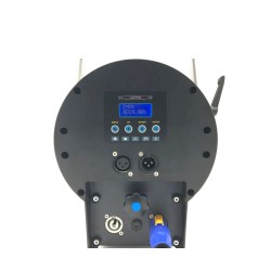 ATOMIC4DJ 61054 SCALA 100 FARO TEATRALE FRESNEL SPOTLIGHT 100 WATT LED WW 3200K - 5000K + BARNDORS