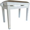 EXTREME PB100WH WHITE PIANO BENCH PANCHETTA PER PIANOFORTE IN LEGNO COLORE BIANCO