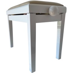 EXTREME PB100WH WHITE PIANO BENCH PANCHETTA PER PIANOFORTE IN LEGNO COLORE BIANCO