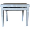 EXTREME PB100WH WHITE PIANO BENCH PANCHETTA PER PIANOFORTE IN LEGNO COLORE BIANCO