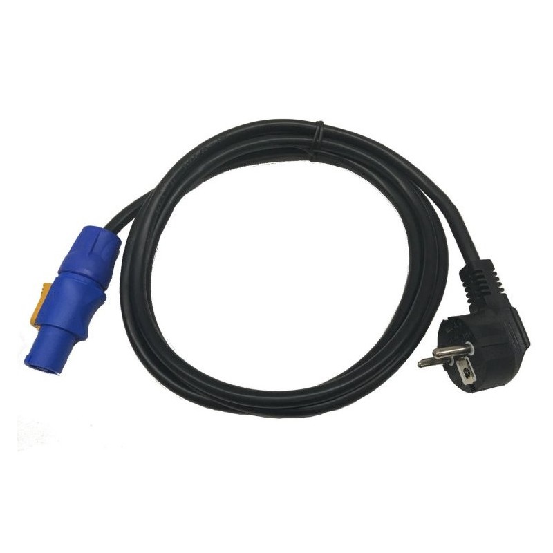 COBRA CNS-000-02 CAVO ALIMENTAZIONE 2MT DA POWERCON NEUTRIK FCA POWER IN BLU A SPINA SCHUKO