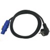COBRA CNS-000-02 CAVO ALIMENTAZIONE 2MT DA POWERCON NEUTRIK FCA POWER IN BLU A SPINA SCHUKO