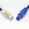 COBRA PPC-05 CAVO ALIMENTAZIONE 5MT DA POWERCON NEUTRIK FCA POWER IN BLU A FCB POWER OUT GRIGIO