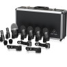 BEHRINGER BC1500 KIT DI 7 MICROFONI PER BATTERIA CLAMPS E CUSTODIA IN ALLUMINIO