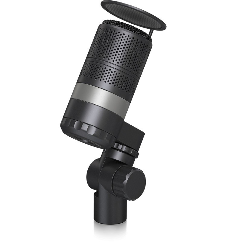 TC HELICON GO XLR MIC MICROFONO BROADCAST NERO CON POP FILTER