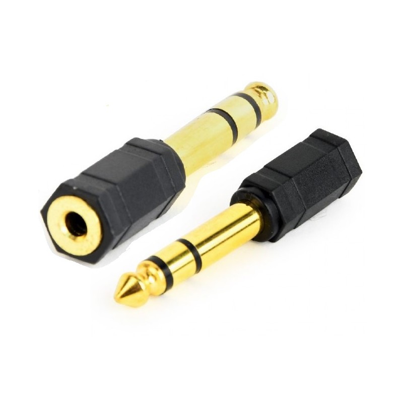 CABLEXPERT SPINA ADATTATORE AUDIO DA 6,35 MASCHIO MM A 3,5 MM FEMMINA