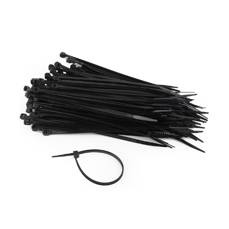 CABLEXPERT FASCETTE PER CAVI 150 X 3.6 MM, UV RESISTANT CONFEZIONE 100 PEZZI COLORE NERO
