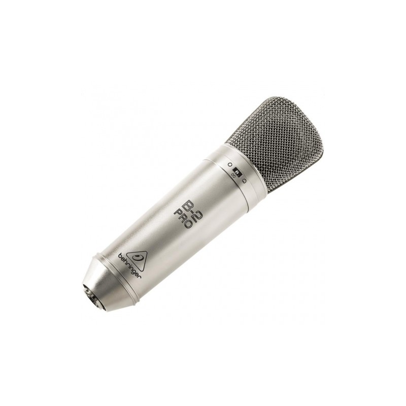 BEHRINGER B2-PRO MICROFONO STUDIO CONDENSATORE CARDIOIDE OMNIDIREZIONALE FIGURA 8 + CUSTODIA + SOSPENSIONE + ACCESSORI